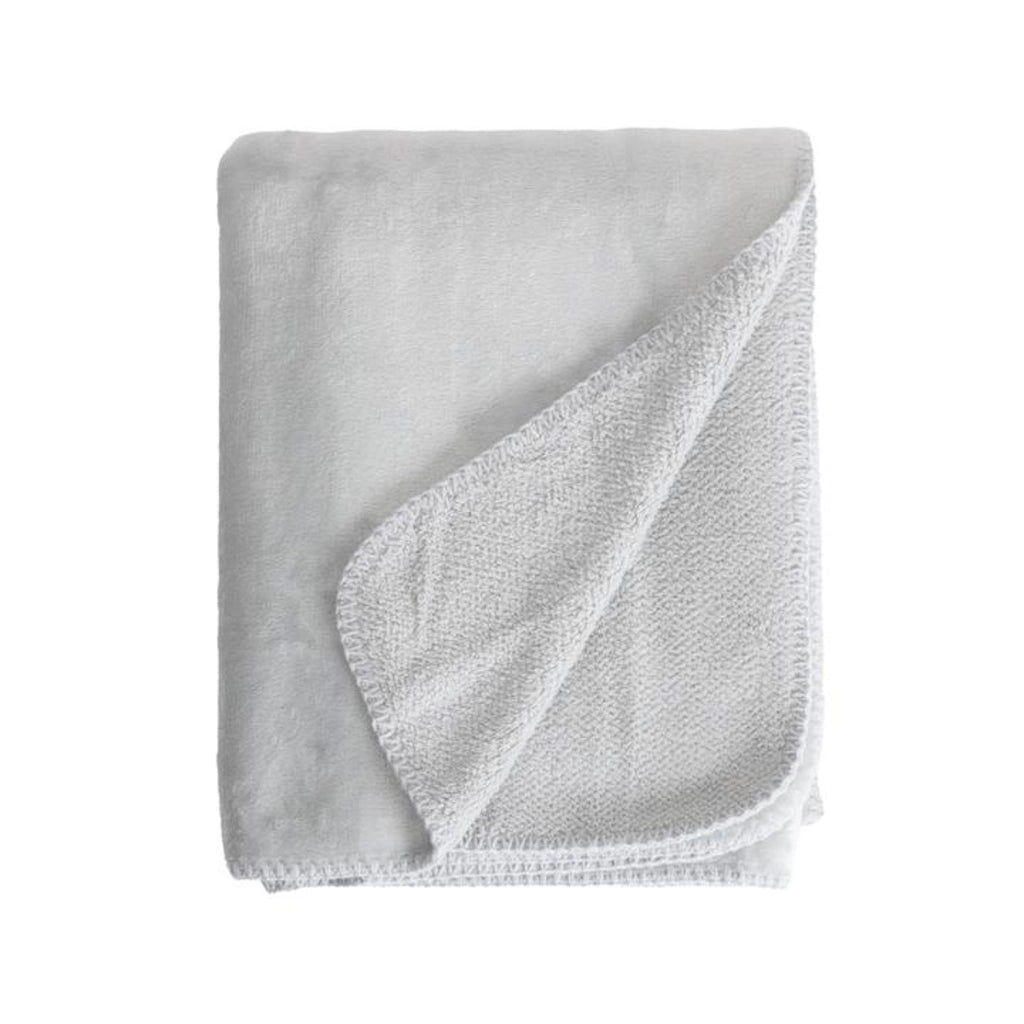 Coperta a quadri grigio chiaro 130x170cm SMOOTIK