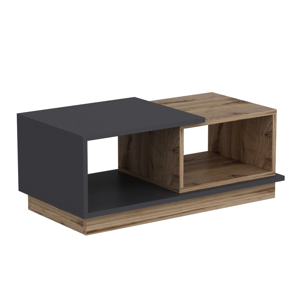 Tavolino in legno "Consept" - 90 x 45 x 36 cm - Grigio antracite