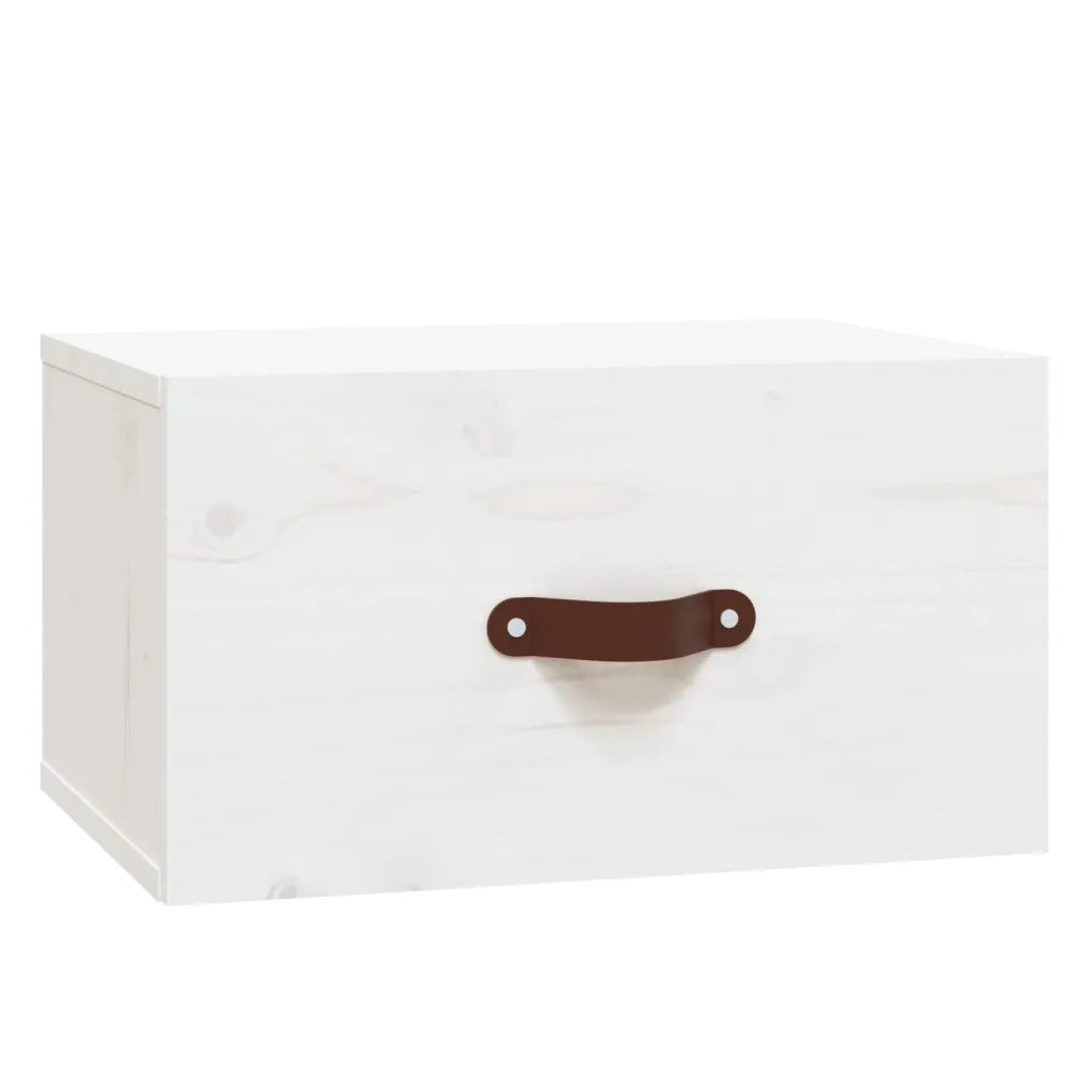 Comodino a Muro Bianco 40x29,5x22 cm 820988