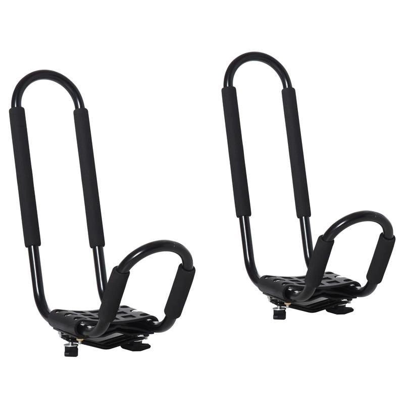 SET 2 STAFFE PORTA KAYAK CON ATTACCO UNIVERSALE 46X 16.5 X 47 CM  NERO
