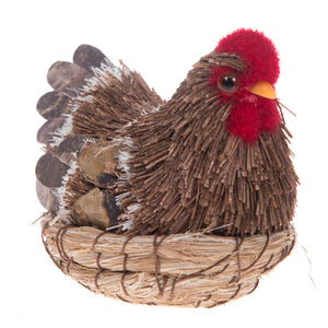 Set 3 Galline Decorative H 9,5 cm