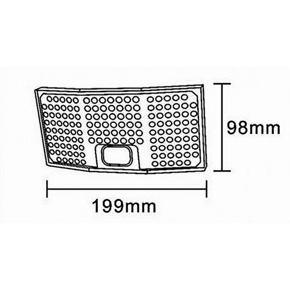 Trade Shop - Applique Faretto Solare Da Esterno Con Pannello Sensore Luce Fredda Ip65 Sw2881-f -