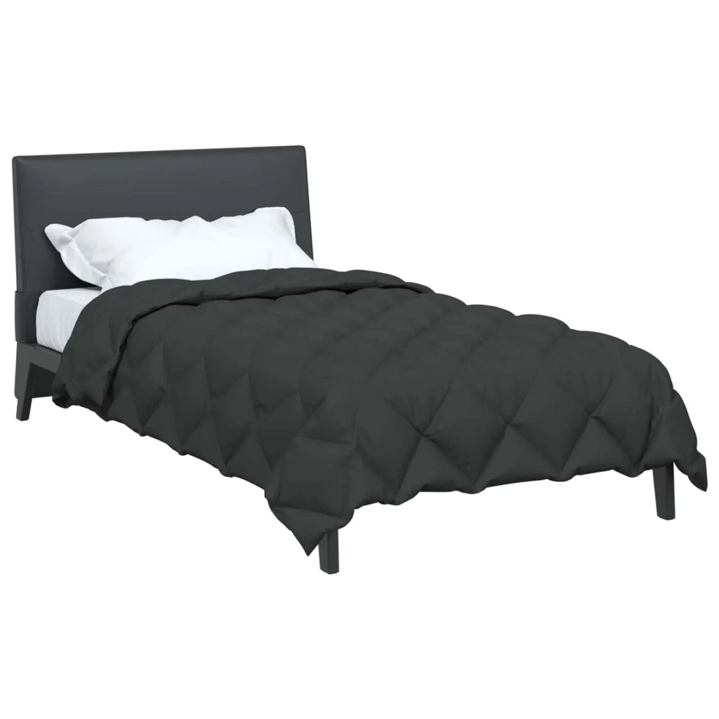 Piumone | Duvet Invernale Antracite 155 x 220 cm Microfibra
