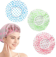 Capocapelli acqua resistente - Riciclabile - Accessorio capelli grande - 3 pezzi - Adatto per tutte le lunghezze dei capelli - Progettazione moda - Capocapelli per la doccia