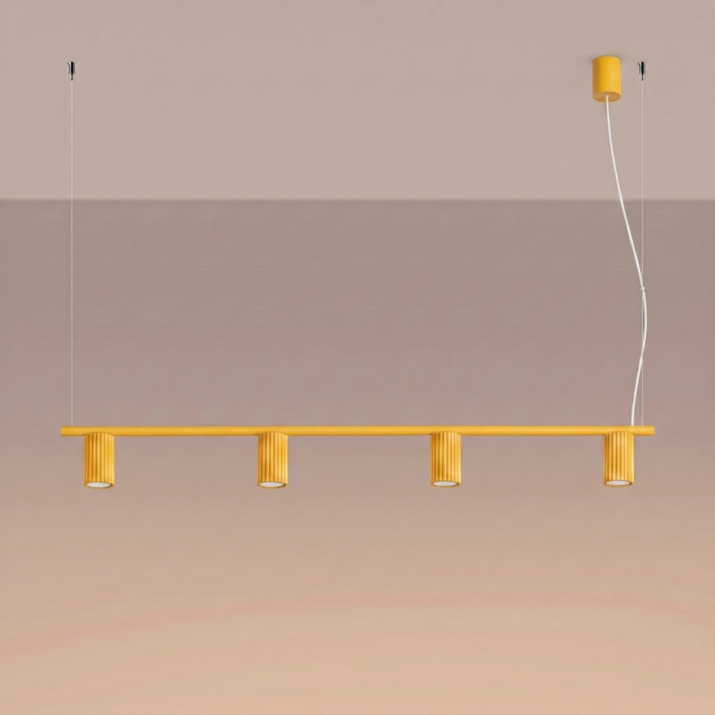 Lampadario KARBON 4 giallo