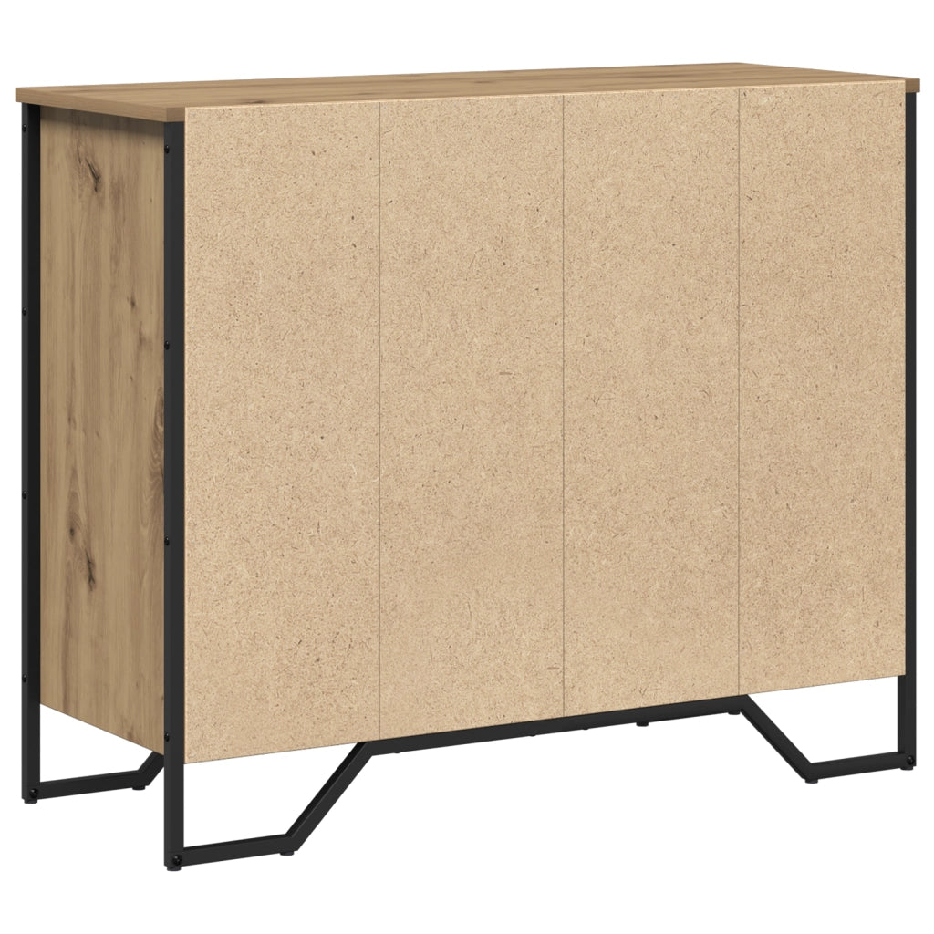 Cassettiera Rovere Artigianale 91x35.5x74.5 cm Legno compresso