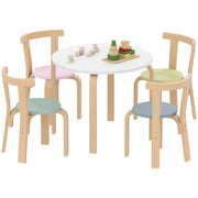 Set Tavolo e Sedie Bambini 5 Pezzi ¨C Xylo ¨C Legno Massello Colorato