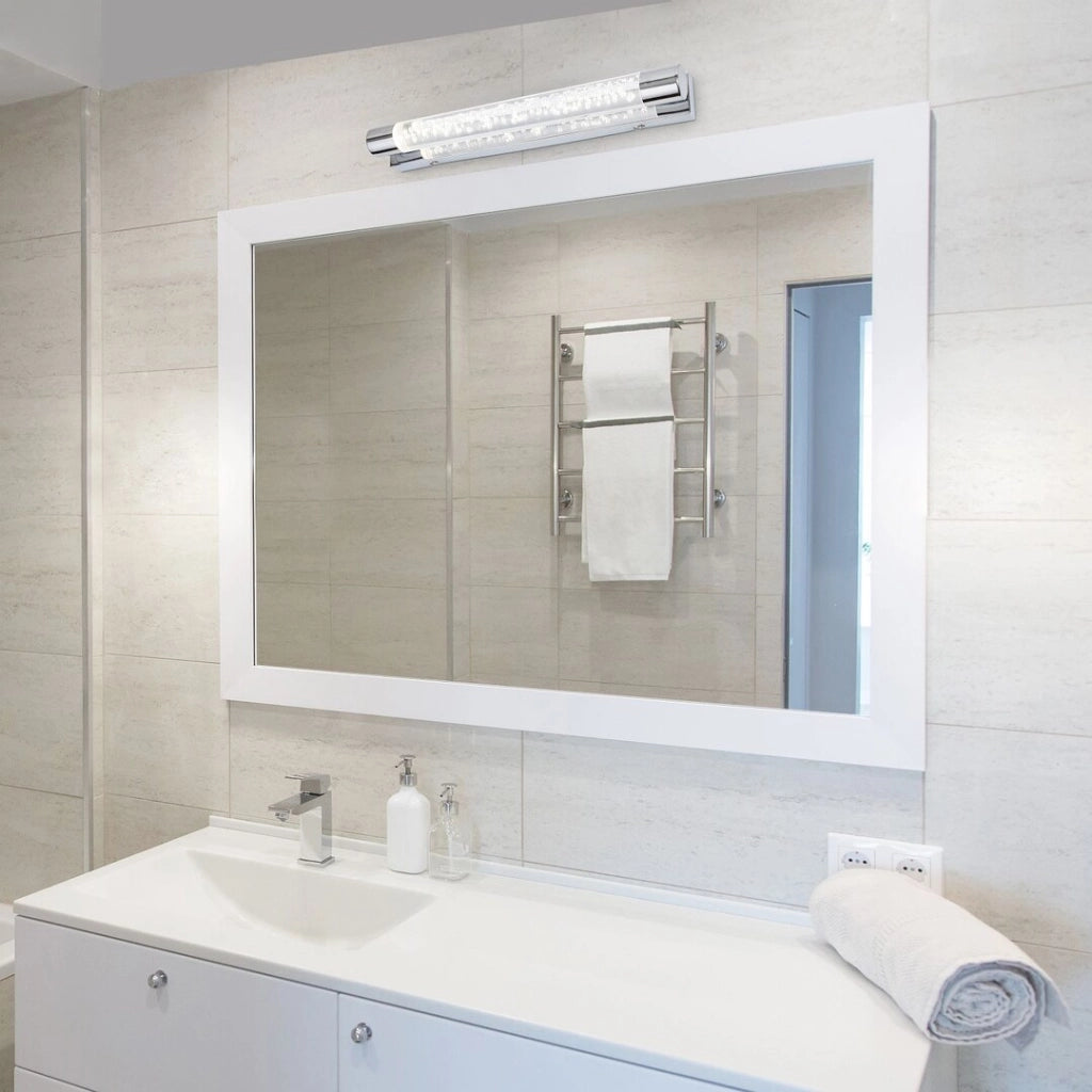 Applique bagno LED 10W cromata Abbey 4000K IP44 Rabalux