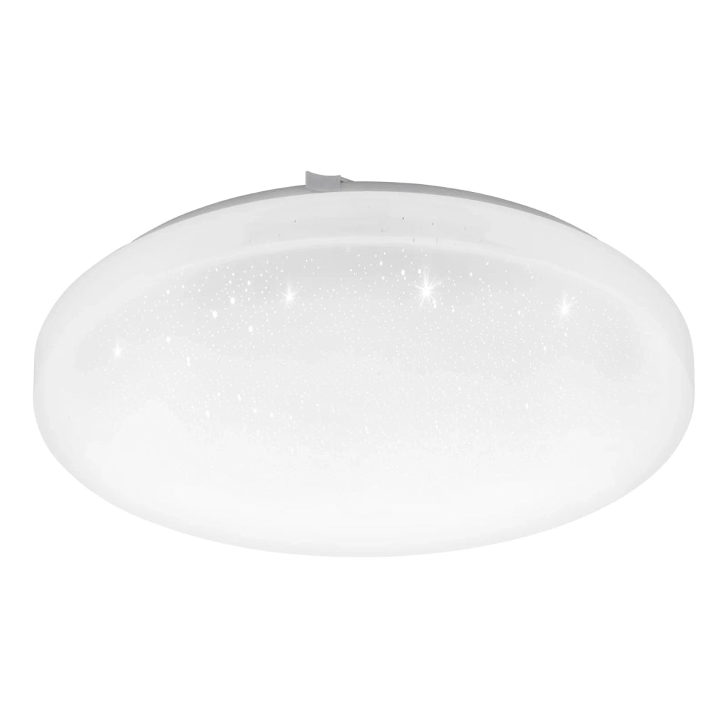 Plafoniera Moderna Frania-Z Acciaio Bianco Plastica Cristallo Led 15W