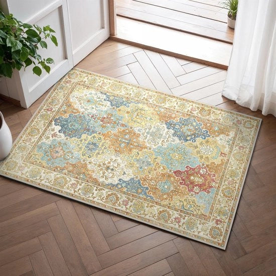Mat per ingresso, 60x90 cm, Tappeti antiscivolo, Piatto lavabile, Leggero, Resistente ai colori e Duraturo, Tappeto per ingresso e corridoio