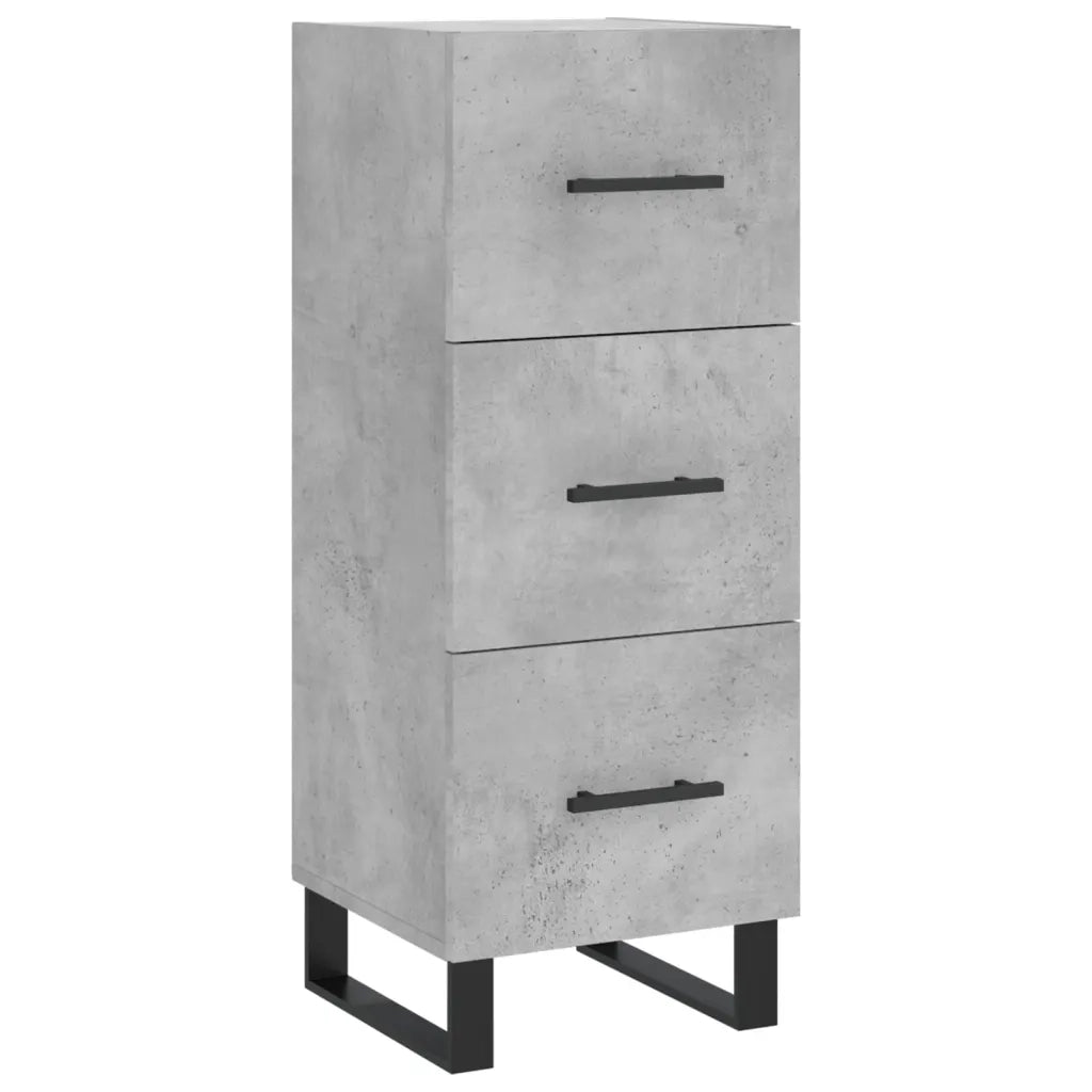 Credenza Grigio Cemento 34,5x34x90 cm in Legno Multistratocod mxl 127975