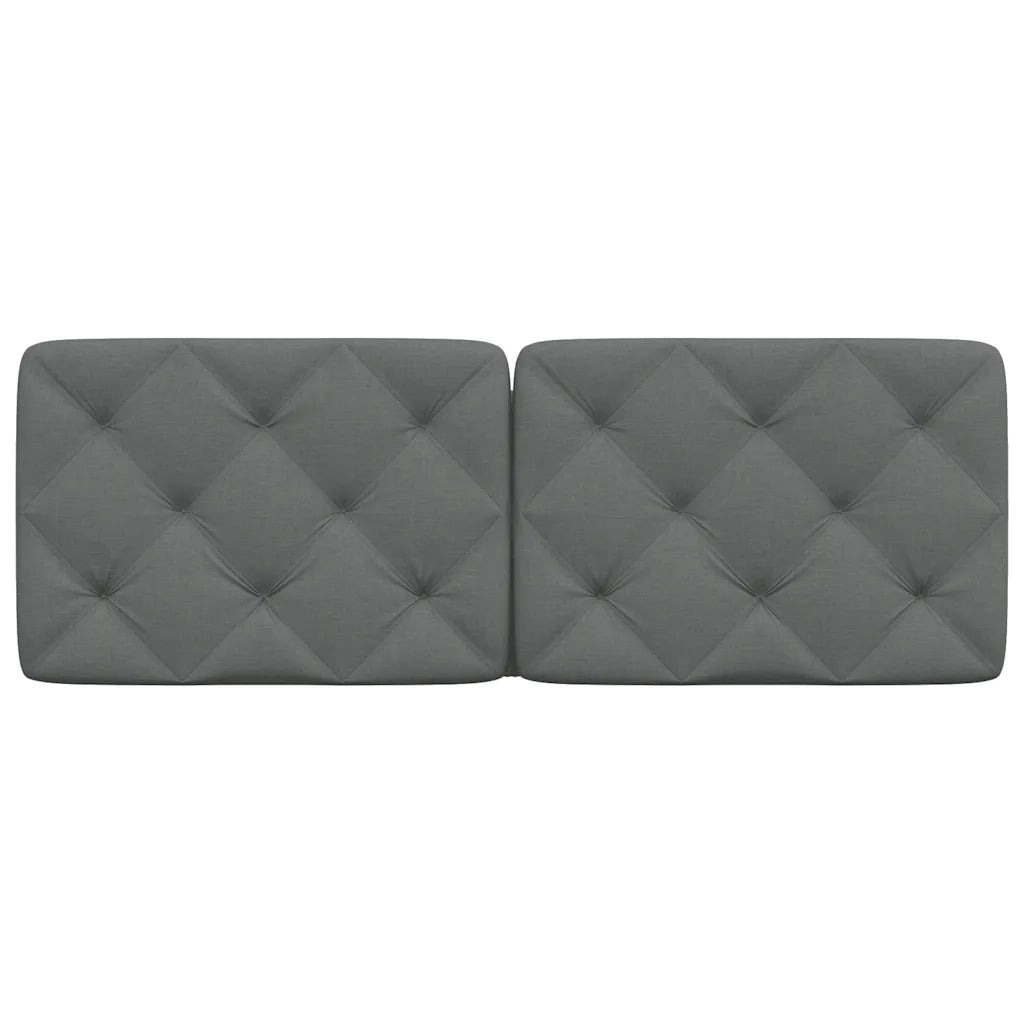 Cuscino Testiera Grigio Scuro 120 cm in Tessuto 4019213