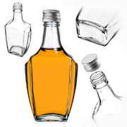 KADAX Bottiglia in Vetro per Tintura 250ml Con Tappo Argento 10pz.