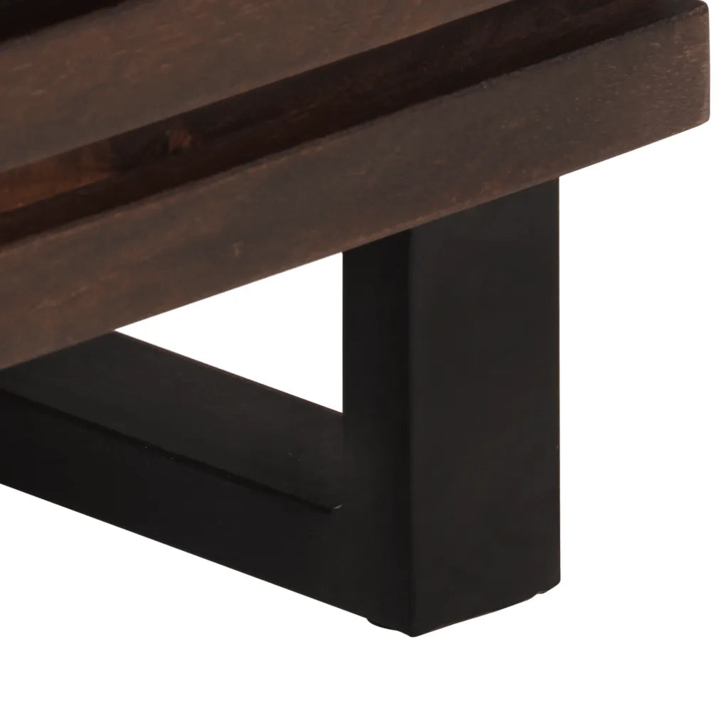 Comodino 40x34x46 cm in Legno Massello di Mango 377430