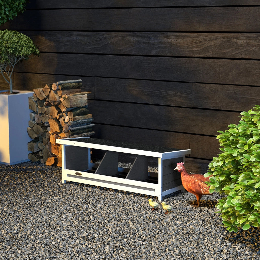 Pollaiolo 3 posti ¨C zephmum ¨C grigio nero legno 95x37x34 cm