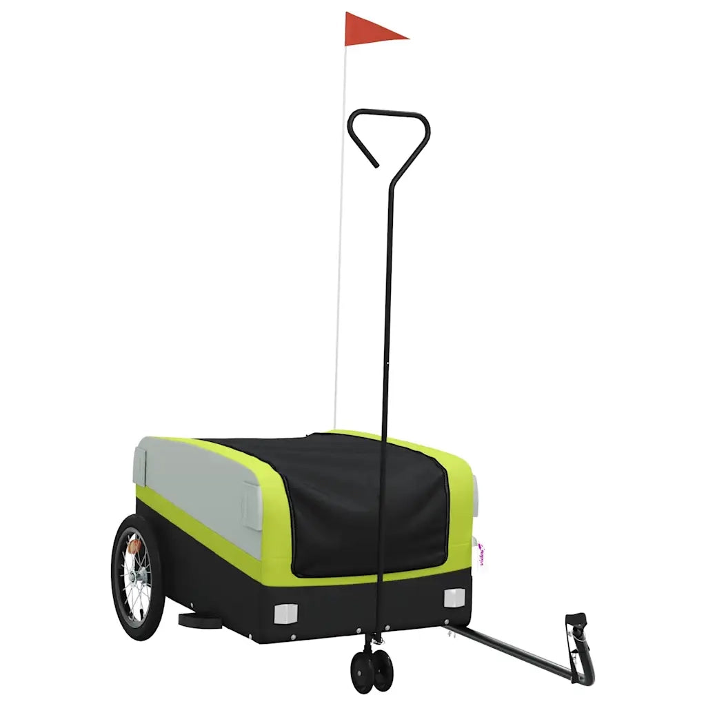 Rimorchio da Bici Nero e Verde 45 kg in Ferro CFW7697951