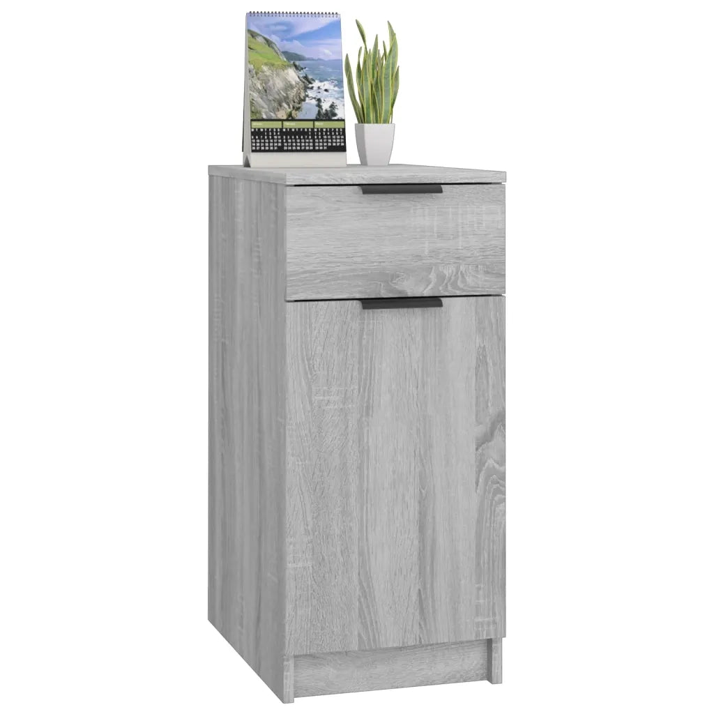 Armadietto da Scrivania Grigio Sonoma 33,5x50x75 cm Legno 817130
