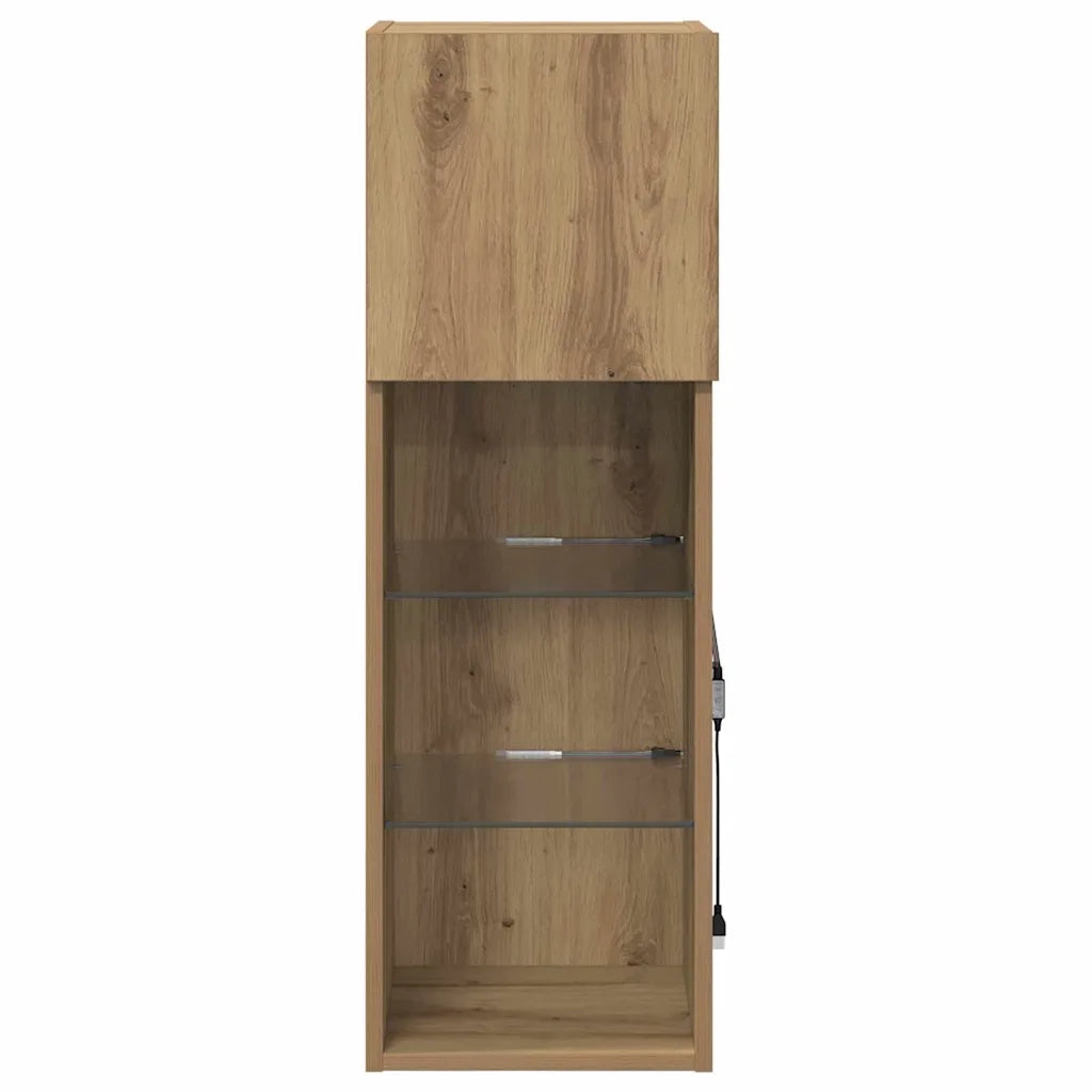 Mobile TV da Parete Rovere artigianale 30,5 x 30 x 90 cm 882950