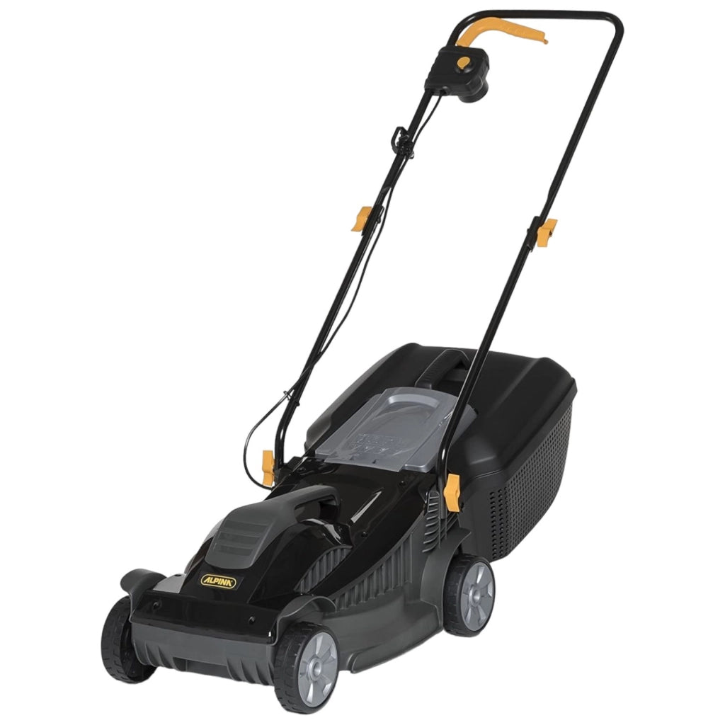 Alpina Rasaerba Elettrico BL 320 E, Larghezza Taglio 32 cm, Motore da 1000 W, fino a 300 m², Altezza di Taglio Regolabi