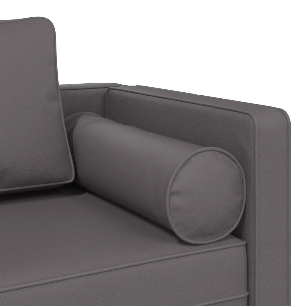 Sdraio con Cuscini Grigio in Similpelle CFW2978805