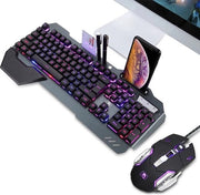 Tastiera e Mouse - Meccanico - Nero - Backlit - Per il Gioco - Ergonomico - 3200 DPI - Cablato