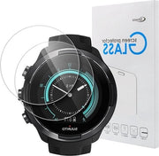 Copertura protettiva per Suunto 9 - vetro temperato con durezza 9H - resistente alle graffi oleosi - senza bolle d'aria - vetro laminato - copertura del display