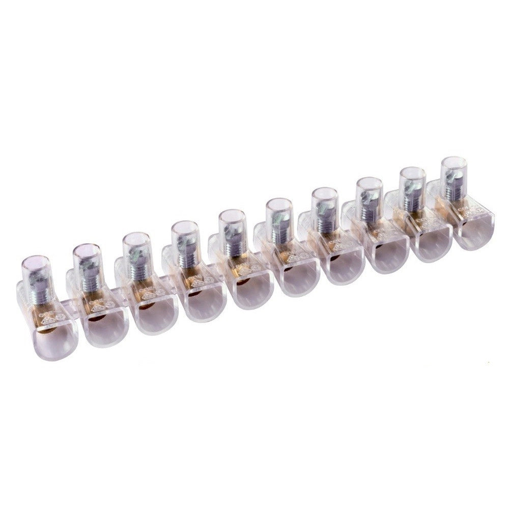 Trade Shop - Set 100pz Morsetto A Cappuccio Unipolare Trasparente Per Cavi Sezione 2.5mm Ms-25 -
