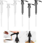 Dispensatore di sciroppo riutilizzabile per bottiglie da 750 ml - Nero e bianco - Ideale per cucine domestiche e caffetterie