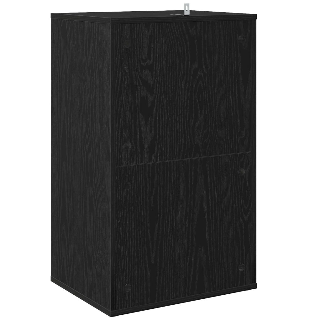 Mobile porta vinili Rovere Nero 44,5 x 36,5 x 74,5 cm 8012867