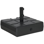 Portaombrelloni Quadrato con Manico e Base per Sabbia ¨C zephmum ¨C Nero 40 kg
