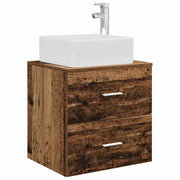 Mobile Lavabo | Armadio Lavabo da Parete Legno antico 53 x 34,5 x 63 cm