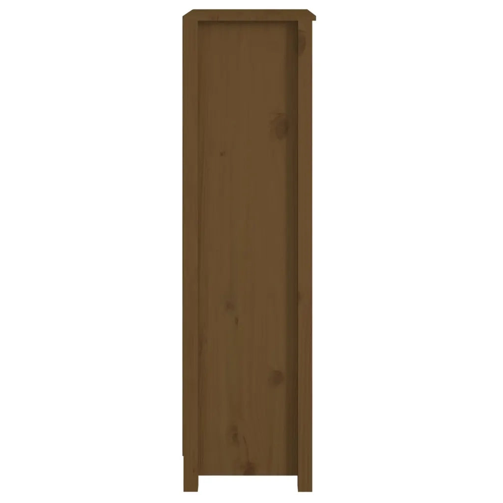 Libreria Marrone Ambra 50x35x125,5 cm in Legno Massello di Pino 821712