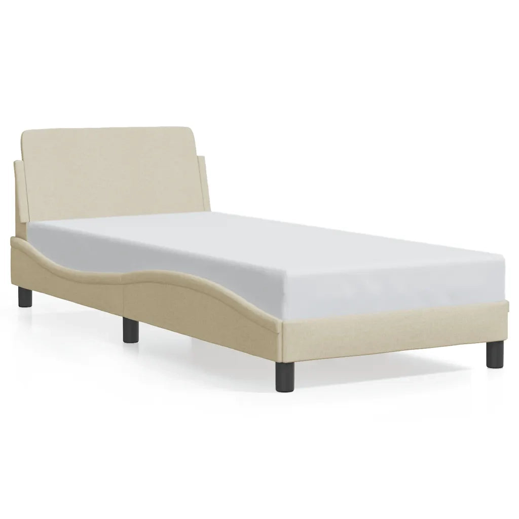 Giroletto con Testiera Dover Crema 90x190 cm Tessuto 373090