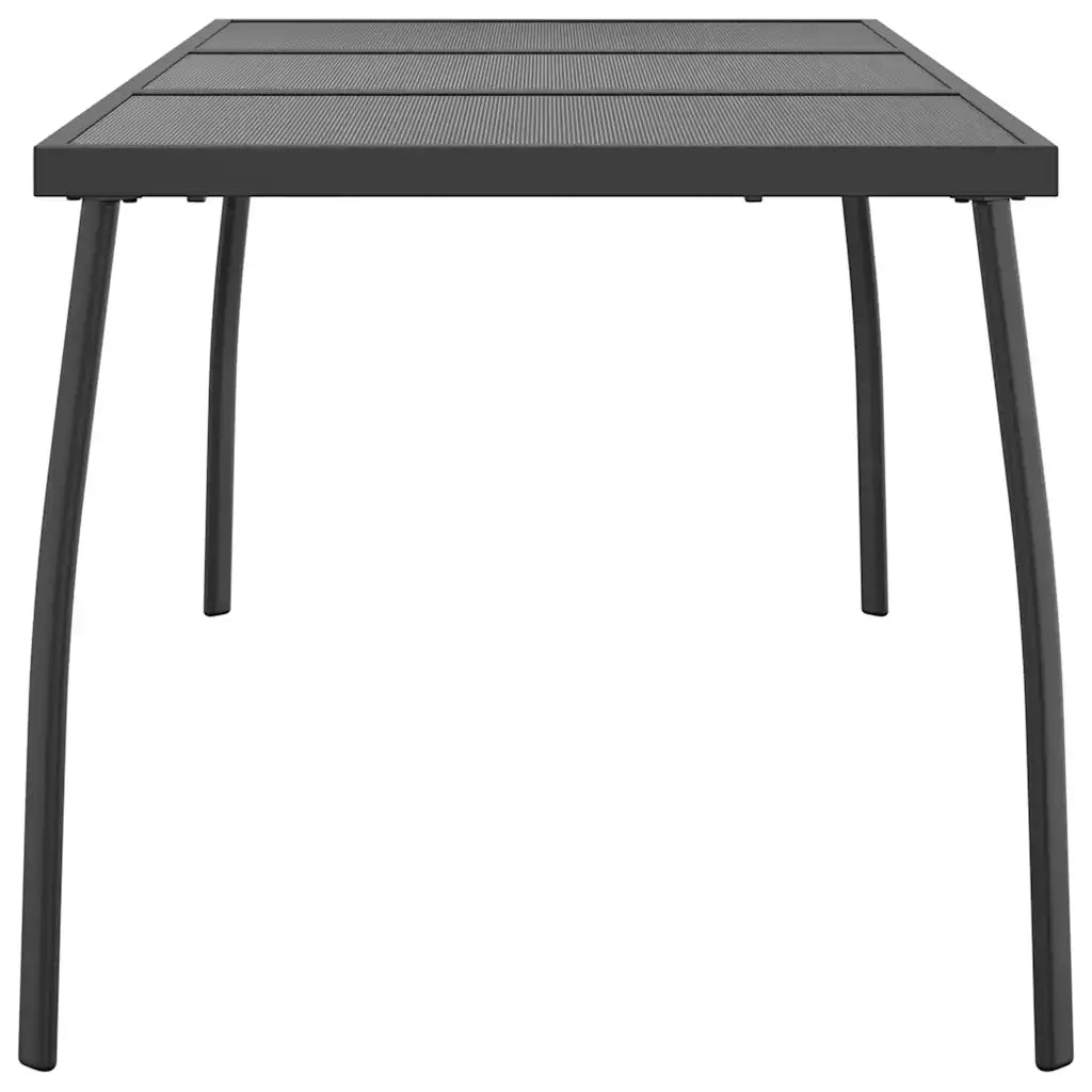 Tavolo da Giardino Antracite 165x80x72 cm Rete d'Acciaio 362734