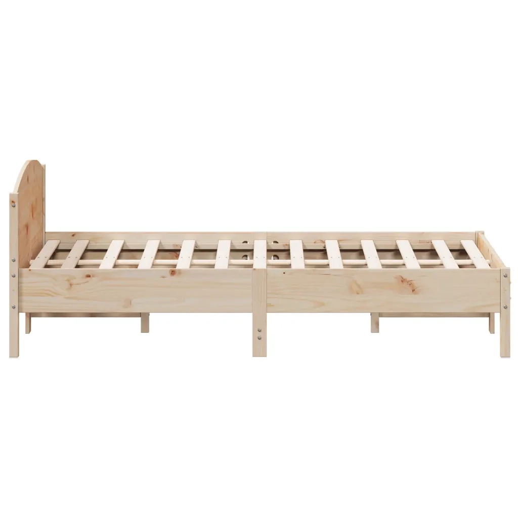 Giroletto senza Materasso-Struttura Letto 160x200 cm in Legno Massello di Pino 216696