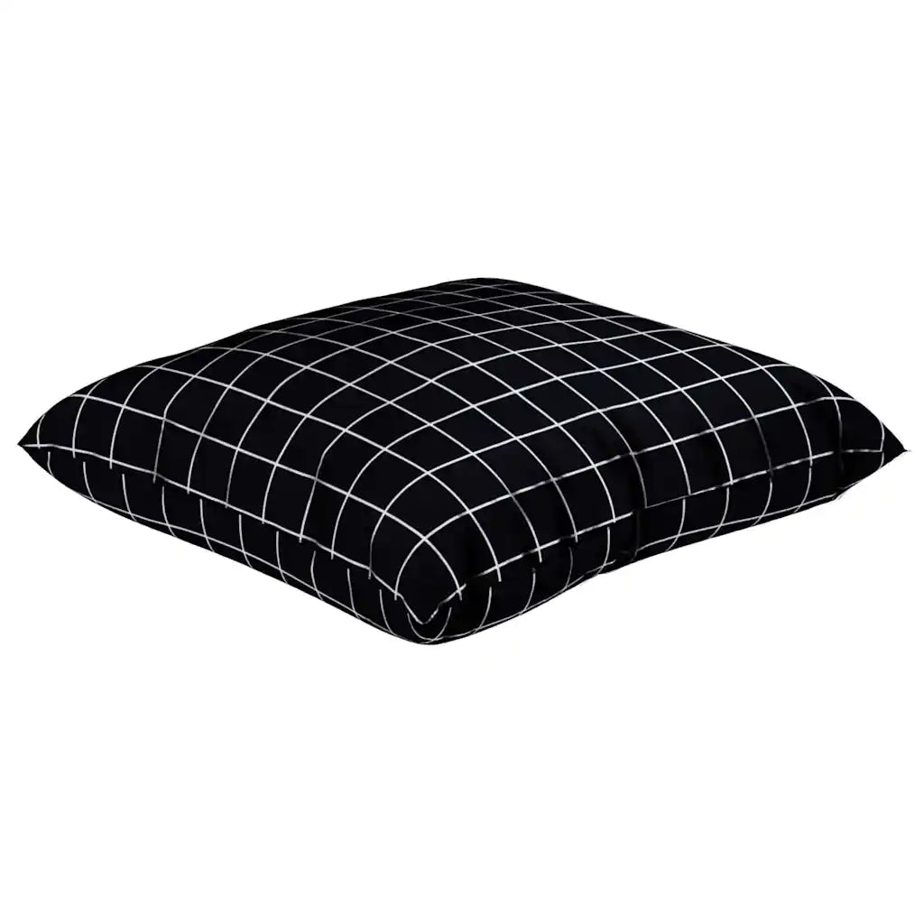Cuscini Scatter a scacchi 4 pcs Quadro Nero 40 x 40 cm