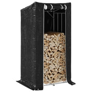 vidaXL Rastrelliera per Legna con Copertura Antipioggia 150x80x200 cm