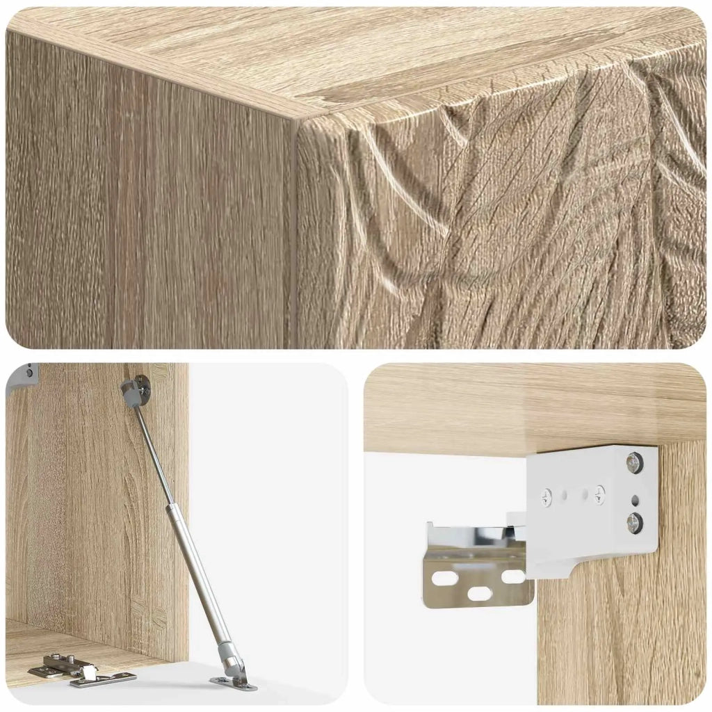 Mobile Porta TV da Muro 98 x 31 cm Rovere Sonoma