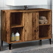 vidaXL Mobile Lavabo Legno Antico 80x33x60 cm in Legno Multistrato