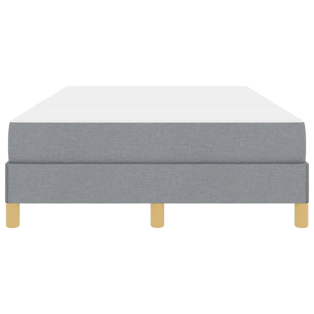 Letto a molle con materasso Grigio chiaro 120 x 200 cm Tessuto
