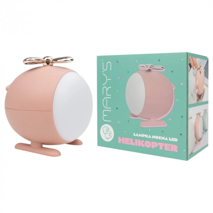 Lampada notte bimbi wireless elicottero rosa LED 2,5W Mary's