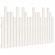 Testiera | Testata da Parete Bianca 127,5x3x80 cm Legno Massello di Pino