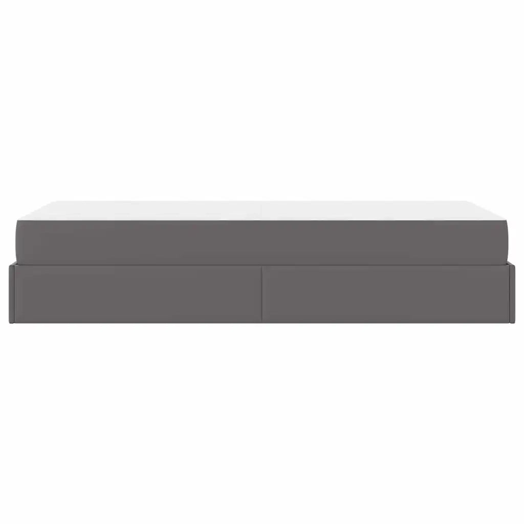 Struttura letto con materasso Altro 2 pcs Grigio PVC