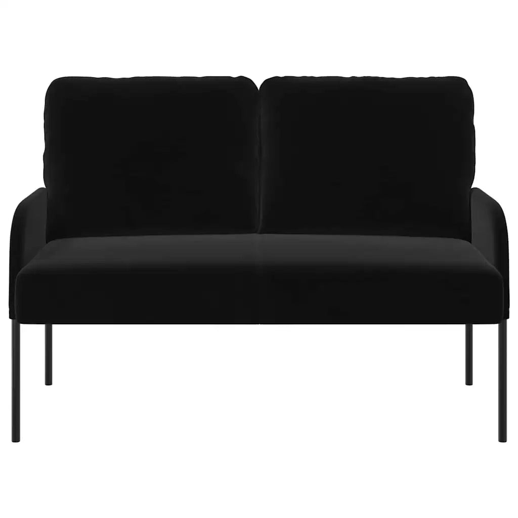 Divano | Divano da soggiorno | Sofa con cuscino 110cm Nero Legno compensato