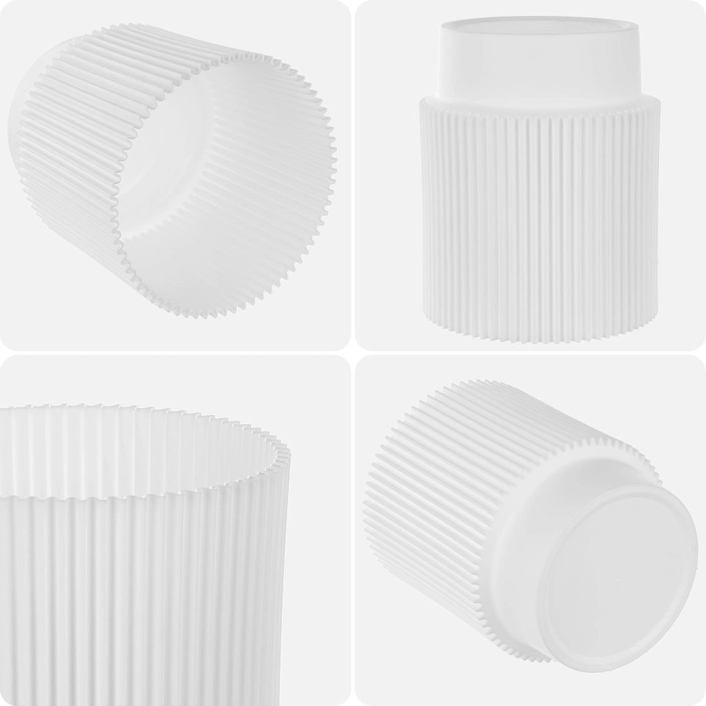 Vaso da fiori KADAX 17 cm, copertura per piante, vaso da fiori in plastica bianca