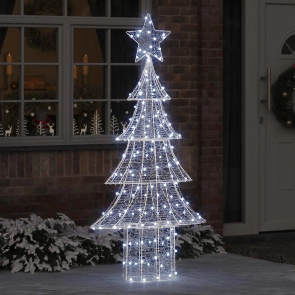 Albero di Natale con 240 LED Bianco freddo 180 cm Acrilico