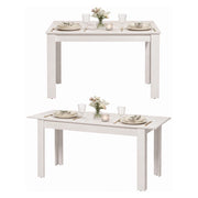 Marudo, Tavolo Allungabile 8 Posti, 120x80x76h cm Bianco Opaco