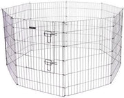 Pennello per verniciatura a galvanite 1 porta - 78 x 57 cm nero - recinzione per cani Puppyren