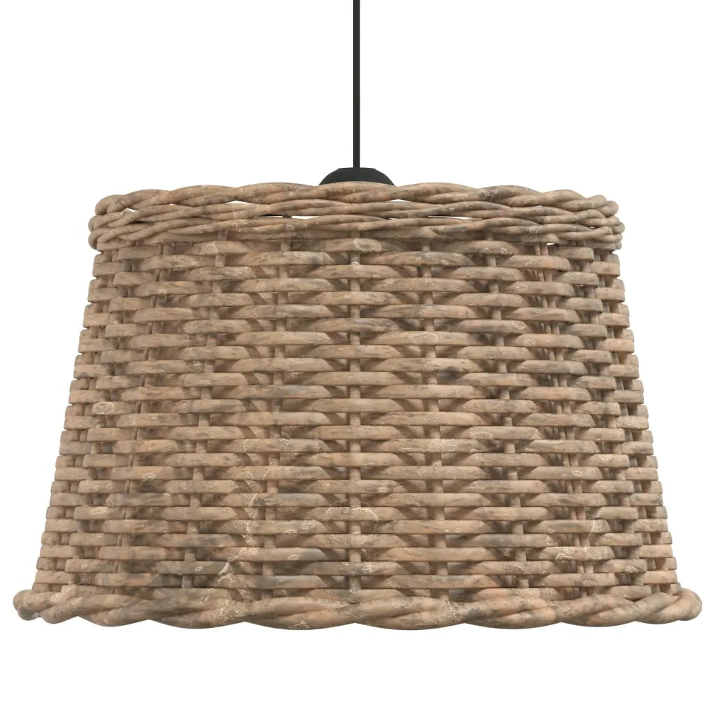 Paralume da Soffitto Marrone Ø45x28 cm in Vimini 364378