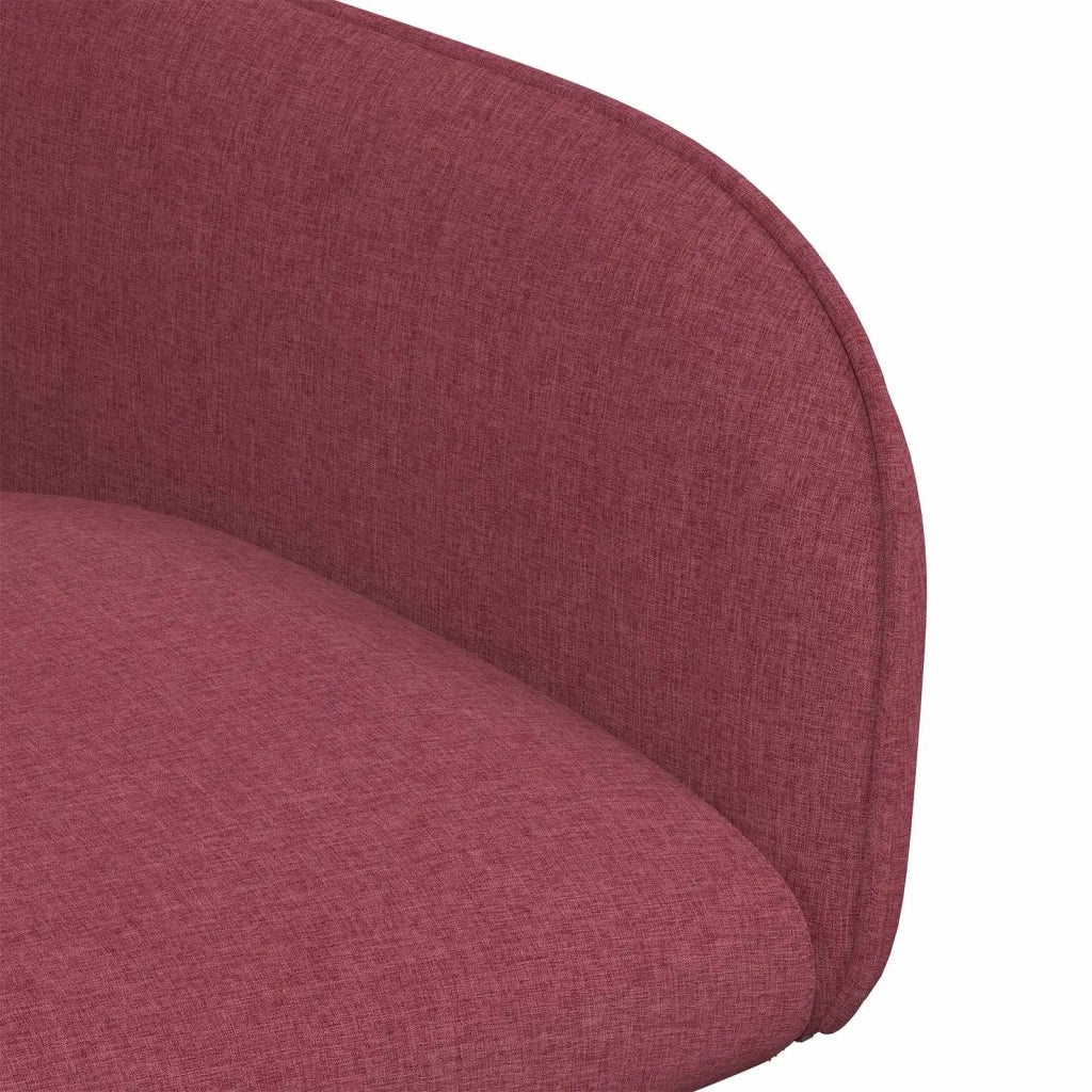 Sedie da pranzo 6 pz Tessuto Rosso Vino 56,5 x 50 x 87,5 cm 3428204